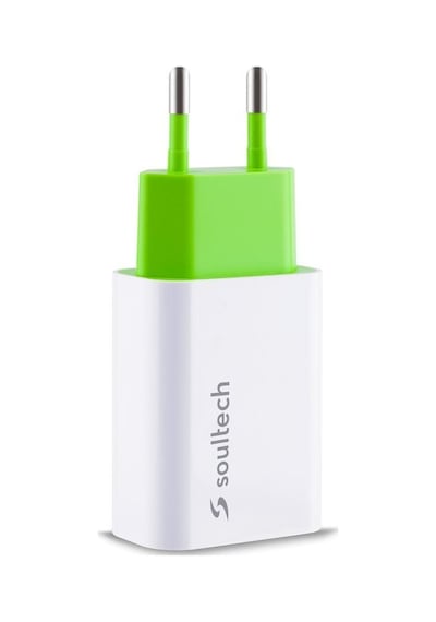 Soultech SC113B 2.1A Seyahat Şarjı + Type-C 2A USB Kablo