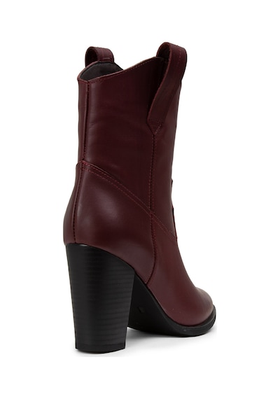 Deery Hakiki Deri Bordo Kadın Bot - E4460Zbrdc03 Bordo