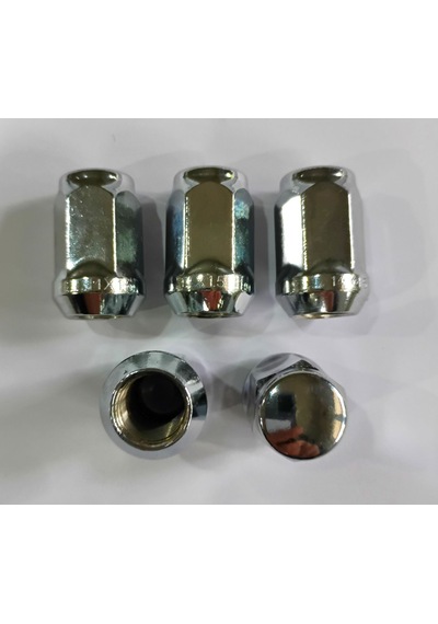 Bijon Somunu Krom Kaplı M14x1.5 - Aa 19mm Boy 35 Mm, 5adet Somun