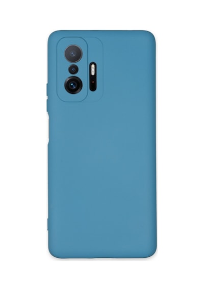 Xiaomi Mi 11t Pro Uyumlu Kılıf Nano İçi Kadife Silikon - Mavi