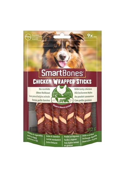 Smartbones Tavuk Sargılı Stick Mini Köpek Ödülü 9'lu 112 G