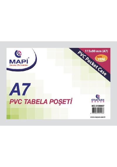 Mapi Pvc Tabela Poşetleri A7 50'li Paket