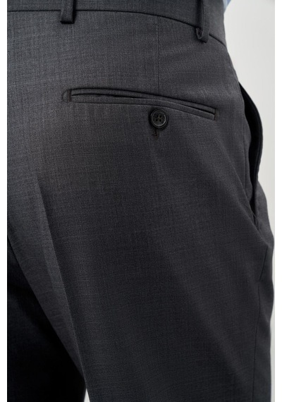 İmza Füme Duble Paça Slim Fit Pantolon 1003245171 Füme