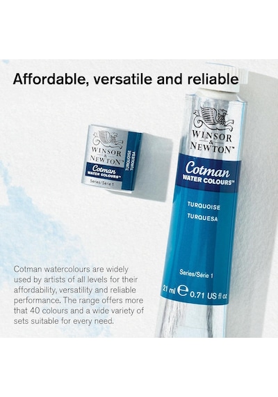 0303076 Cotman Aquarellfarbe, Ausgezeichnete Transparenz, Farbkraft Und Verarbeitungseigenschaften, 8 Ml Tube, Umbra Gebrannt