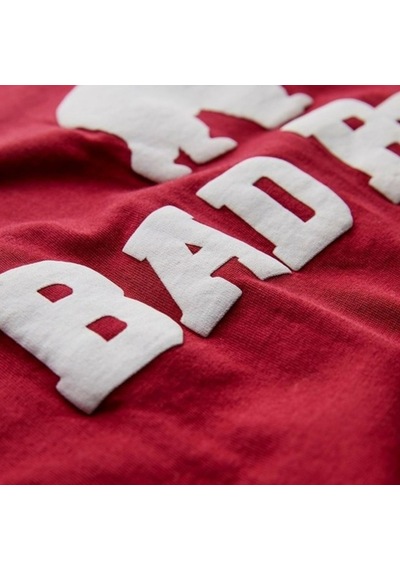 Bad Bear Erkek Kırmızı Baskılı Bisiklet Yaka Tişört