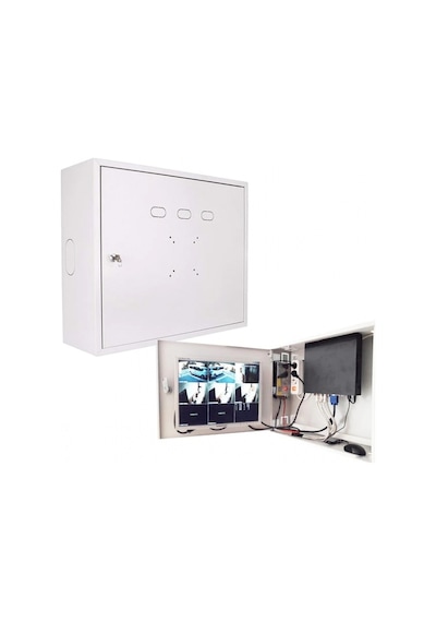 Network Box 45 55 17 Metal Dvr Nvr Monitör Büyük Boy Kabin Pano