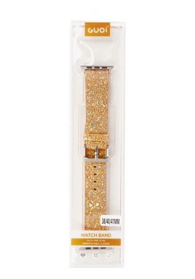 Apple Watch 42mm Uyumlu Starry Taşlı Kordon - Pudra