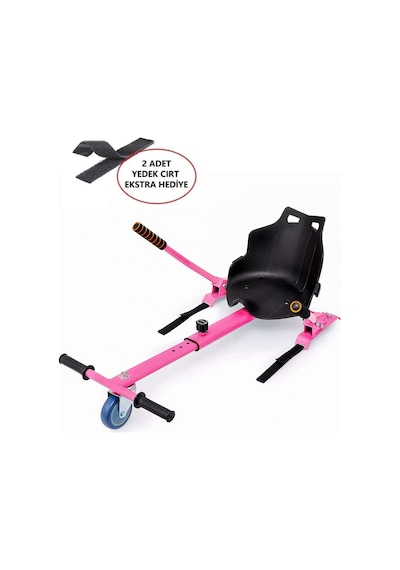 Hoverkart Elektrikli Kaykay Hoverboard Aparatı Extra Cırt Tüm Modellere Uyumlu Pembe