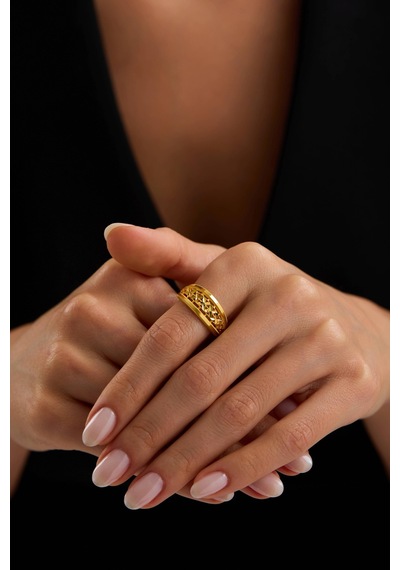 22 Ayar Ajda Tasarım Altın Yüzük Sarı Altın