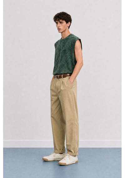 Respire Erkek Yıkamalı Tank Top Atlet Nefti
