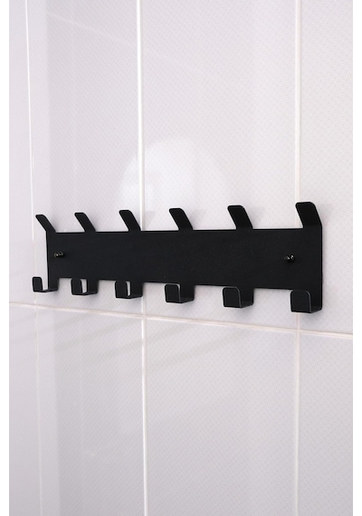 Metal Siyah Amerikan Kapı Arkası Yapışkanlı Askılık Banyo Askılık Ve Duvar Askısı Mt84s