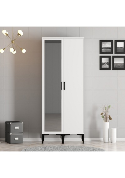 Variant Kumsal 2 Kapılı Rs Gardrop - Beyaz / Beyaz