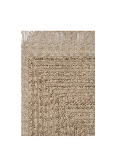 Cool Halı Rustika Bej Jüt Halı Modern Kabartma Desen Kaymaz İskandinav Tarzı Dekoratif Jüt Kilim Bej 5