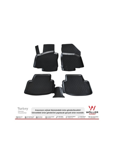 Volkswagen Golf 5 Paspas 2004 - 2008 Arası 3D Havuzlu Wöller Paspas