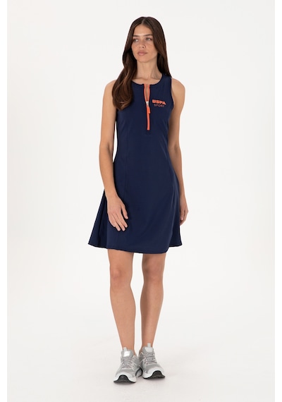 U.S. Polo Assn. Kadın Lacivert Kolsuz Mini Boy Örme Elbise 50300711-VR033