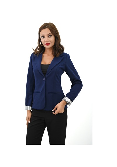 Kadın Tek Düğme Detaylı Blazer Ceket 5522 001