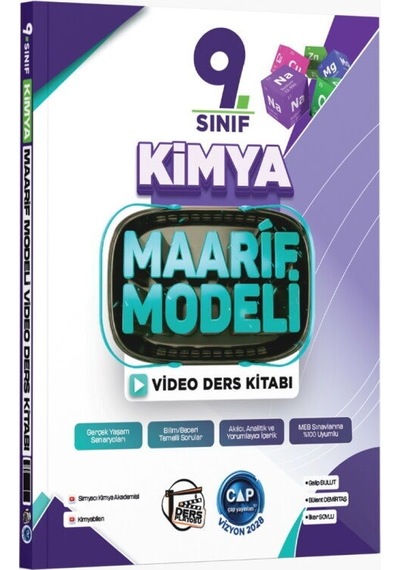 Çap Yayınları 9. Sınıf Kimya Maarif Video Ders Kitabı