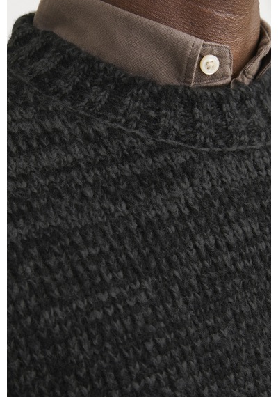 Jack & Jones Erkek Kazak 12277985 Siyah Siyah