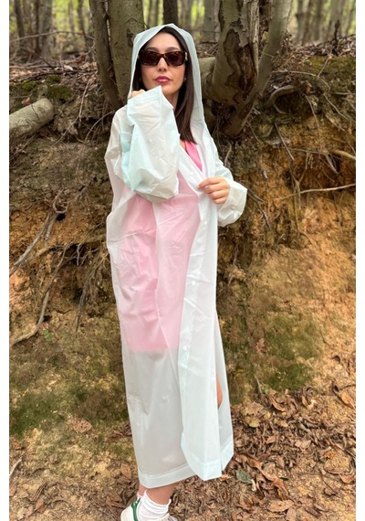 Mollycrush Unisex Su Rüzgar Geçirmez Katlanabilir Kapüşonlu Çıtçıt Düğmeli Eva Mavi Yağmurluk Şeffaf Mollycrush Unisex Su Rüzgar Geçirmez Katlanabilir Kapüşonlu Çıtçıt Düğmeli Eva Mavi Yağmurluk Şeffaf