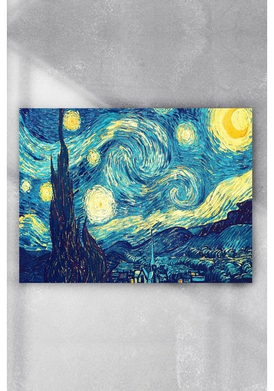Vincent Van Gogh - Yıldızlı Gece Sanatsal Poster