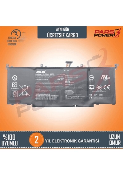 Asus Uyumlu ROG FX60, G502 Batarya - Pil Üretici (GTX 970M, 1060) 230615