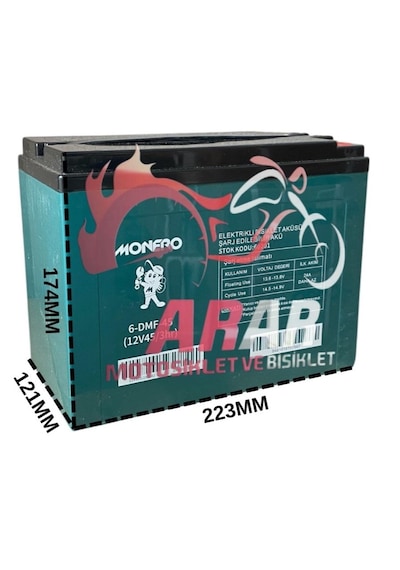 6-dmf-45 / 12v-45ah 12v-80ah Elektrikli Bisiklet Akü-arr60201