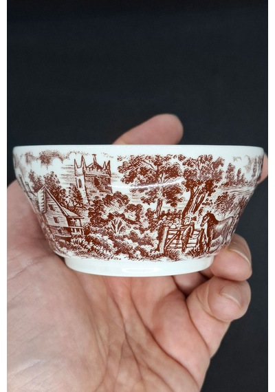 J Broadhurst Ironstone Antika Porselen Çok Amaçlı Kase 150 Ml Siyah