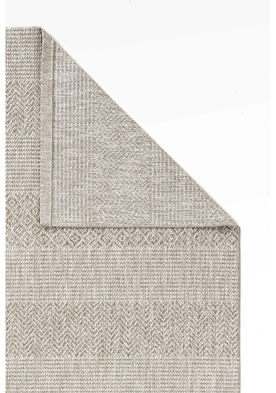 Hoom Rugs Nova 2005 Bej İnce Kaymaz Latex Tabanlı Sisal Halı Gri Siyah