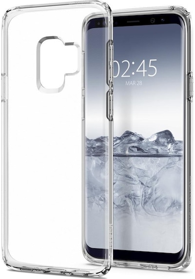 Spigen Galaxy Uyumlu S9 Kılıf Liquid Crystal 4 Tarafı Koruma Crystal Clear
