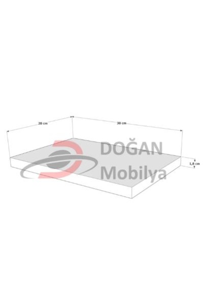 Duvar Rafı Parlak Beyaz Uçan Raf Mdf Gizli Bağlantılı