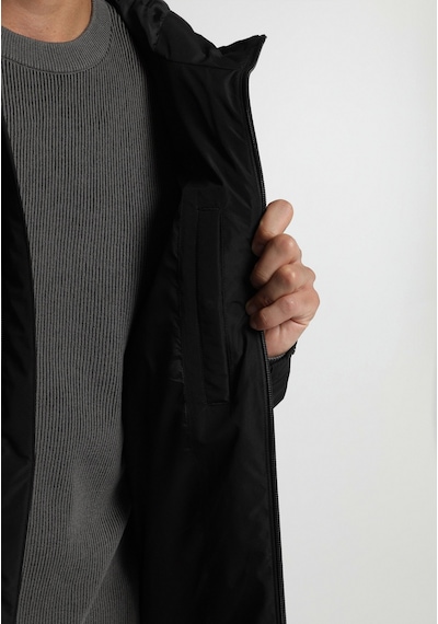 Colin's Colins Regular Fit Kapüşonlu Düğmeli Astarlı Erkek Siyah Mont Cl1076315 Q1.v1 Blk