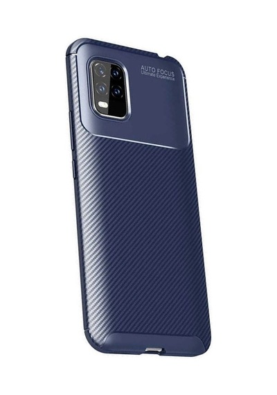 Smcase Xiaomi Mi 10 Lite 5g Kılıf Negro Karbon Desenli Silikon Siyah