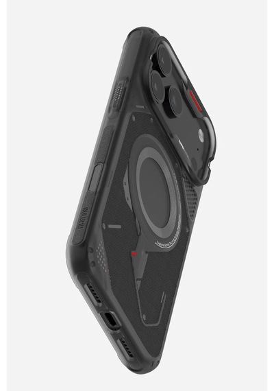 Apple Uyumlu iPhone 17 Pro Max Magsafe Özellikli A17 Rugged Outdoor Kılıf Şeffaf