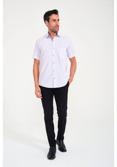 Klasik Kısa Kol Keten Cotton Garneli Hediye Kutulu Erkek Gömlek Fs-000748 - Açık Lila-1678 Klasik Kısa Kol Keten Cotton Garneli Hediye Kutulu Erkek Gömlek Fs-000748 - Açık Lila-1678