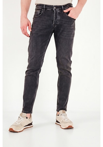 Buratti Pamuklu Slim Fit Düşük Bel Jeans Erkek Kot Pantolon 1135c87napolı Siyah