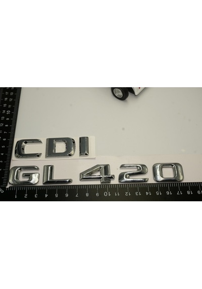 Benz GL 420 CDi Bagaj Krom Metal 3M 3D Yazı Logo