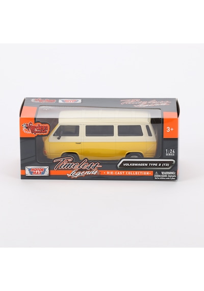 Motormax 1:'24 Ölçek Vw Type 2 T3 Diecast Model Araba Sarı