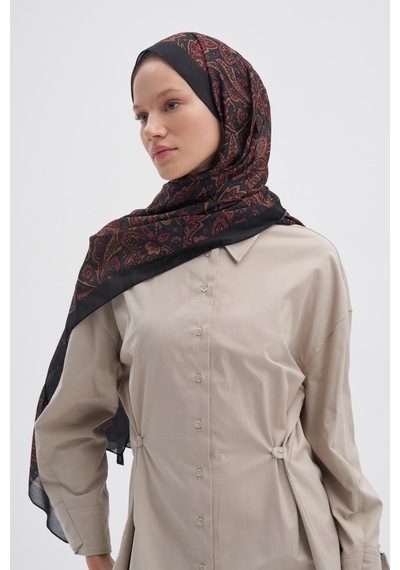 Carell Bloom Dark Nilla Pamuklu Şal Çok Renkli