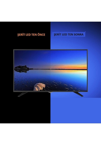 Triline Bluetooth Tv Arkası Rgb Usb Şerit Led Aydınlatma 16 Renk (407210966)