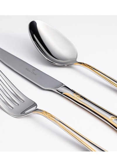 Maxx Doria Athens G Decorated 6 Kişilik 42 Parça Çatal Kaşık Bıçak Takımı Pa1061 Gold