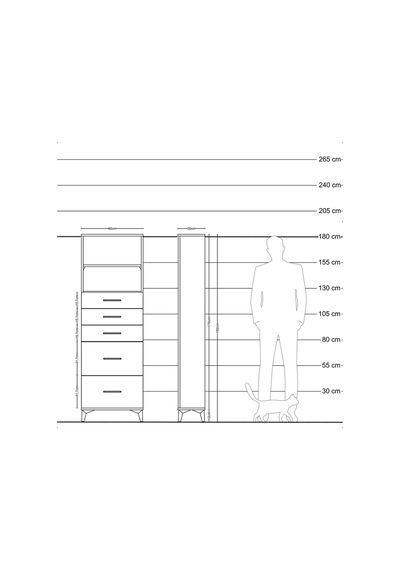 Arges Dolap 2 Raflı 5 Çekmeceli 60x30x182 Çam-çam Çam Arges Dolap 2 Raflı 5 Çekmeceli 60x30x182 Çam-çam Çam