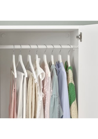 Ikea Bumerang Giysi Askısı, Beyaz, 8 Adet