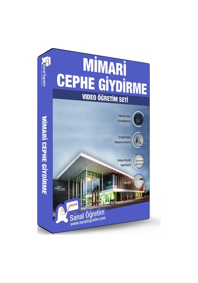 Mimari Cephe Giydirme Video Ders Eğitim Seti