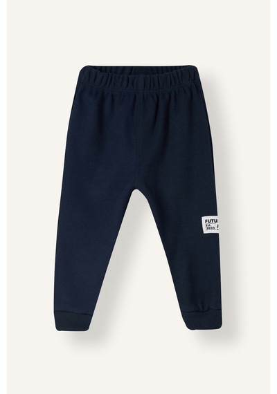 Defacto Baskılı Uzun Kollu Sweatshirt Üst Lastikli Paça Eşofman Altı 2li Takım Erkek Bebek F9437a526wnnv71 Lacivert-nv71
