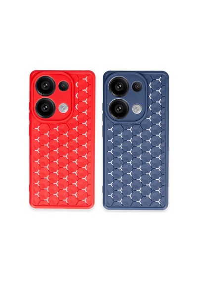 Xiaomi Redmi Note 13 Pro 4g Kılıf Petek Silikon Kapak - Lila -