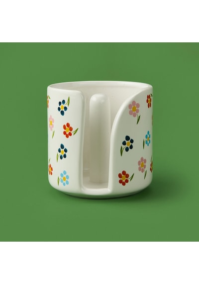 Kitchen Çiçekli Havlu Peçetelik - Bej - 12 Cm Renkli