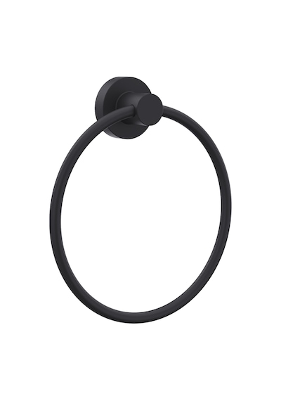 Line Bathroom Master Havluluk 128628 Mat Siyah Yuvarlak 175 Mm Siyah