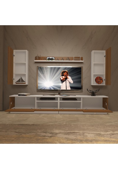 Decoraktiv Trendstyle 5220das Mdf Tv Ünitesi Tv Sehpası Beyaz - Ceviz