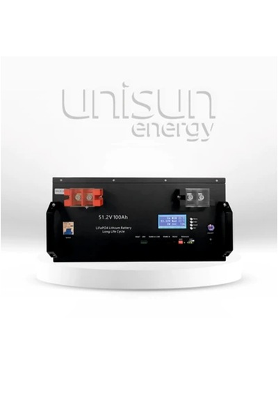 Unisun 51,2v 100ah Lifepo4 Batarya 6000 Cycle + Ekran + Bluetooth