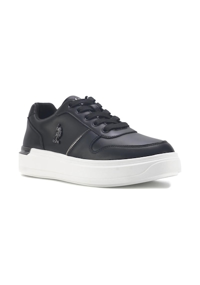 U.S. Polo Assn. Alka Kadın Sneaker Ayakkabı Ckr00817 Siyah - Beyaz